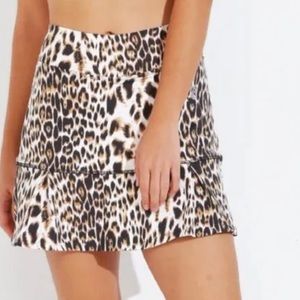 NWT DONA JO JoJo cheetah print skirt / skirt Sz S